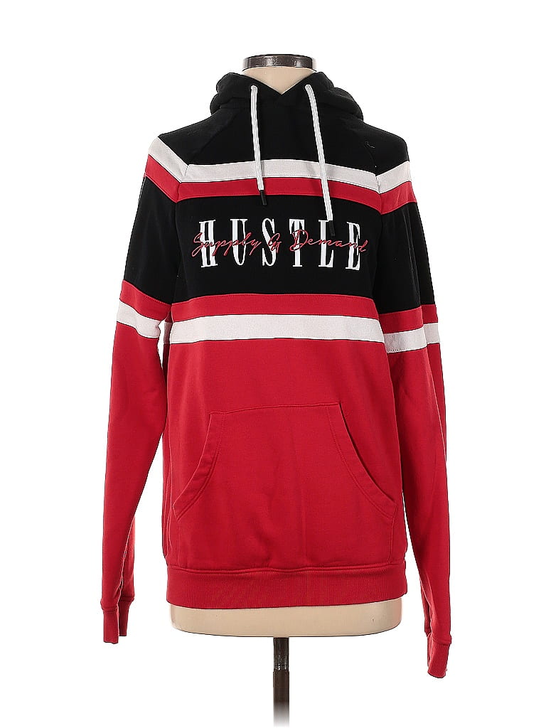 Supply & Demand Red Pullover Hoodie Size S - photo 1