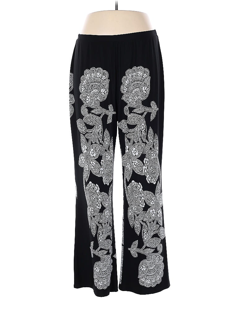 Cato Paisley Black Casual Pants Size 18 20 (Plus) 46 off ThredUp