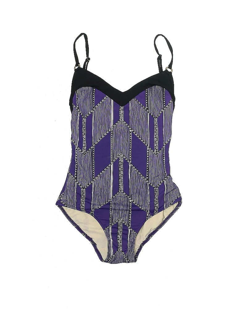 Mara Hoffman Graphic Purple One Piece Swimsuit Size XS - photo 1
