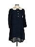 BECKEN 100% Viscose Blue Casual Dress Size 2 - photo 1
