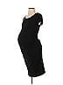 Isabel Maternity Solid Black Casual Dress Size S - photo 1