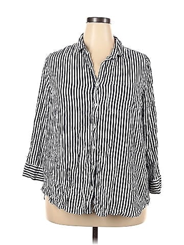 Velvet Heart 3/4 Sleeve Button-Down Shirt (view 1)