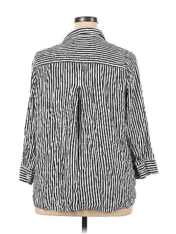 Velvet Heart 3/4 Sleeve Button-Down Shirt (view 2)