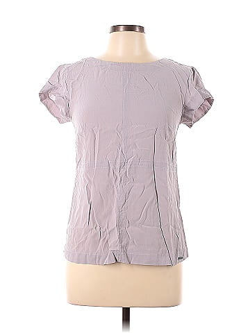 Barbour Short Sleeve Silk Top (view 1)