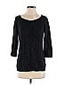 St. John Collection Black 3/4 Sleeve Top Size S - photo 1