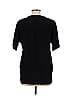 Ecru 100% Polyester Black Short Sleeve Blouse Size L (estimated) - photo 2