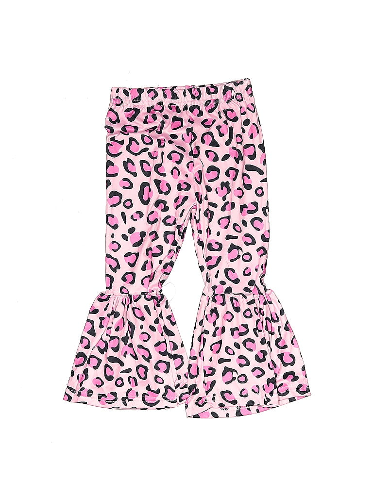 Unbranded Animal Print Pink Casual Pants Size 100 - photo 1