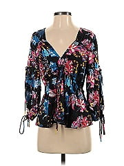 Tanya Taylor 3/4 Sleeve Silk Top