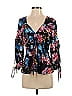 Tanya Taylor Black 3/4 Sleeve Silk Top Size 2 - photo 1