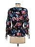 Tanya Taylor Black 3/4 Sleeve Silk Top Size 2 - photo 2
