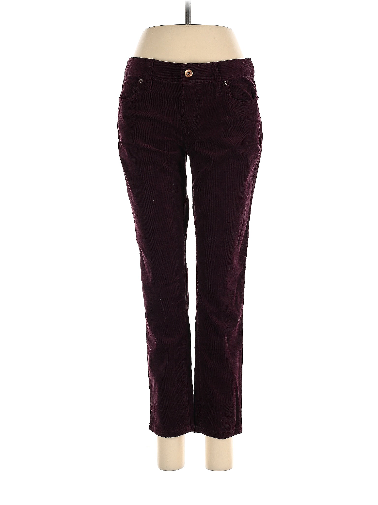 Lands' End Burgundy Casual Pants Size 4 (Petite) 68 off ThredUp