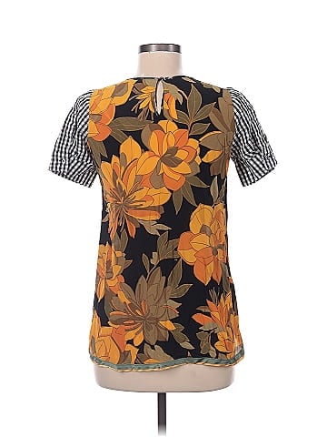 No. 21 Short Sleeve Silk Top (view 2)