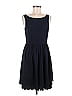 Eliza J 100% Polyester Solid Blue Casual Dress Size 6 - photo 1