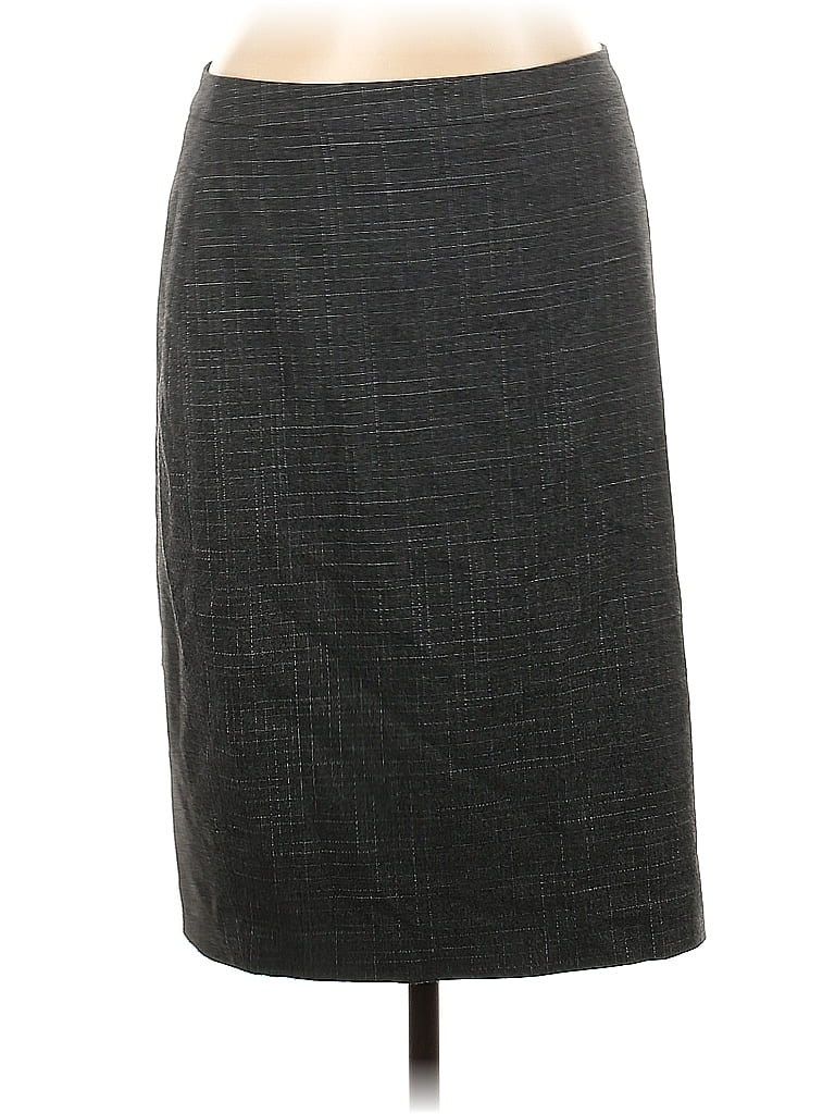 Pre-owned Ann Taylor Formal Skirt In Gray