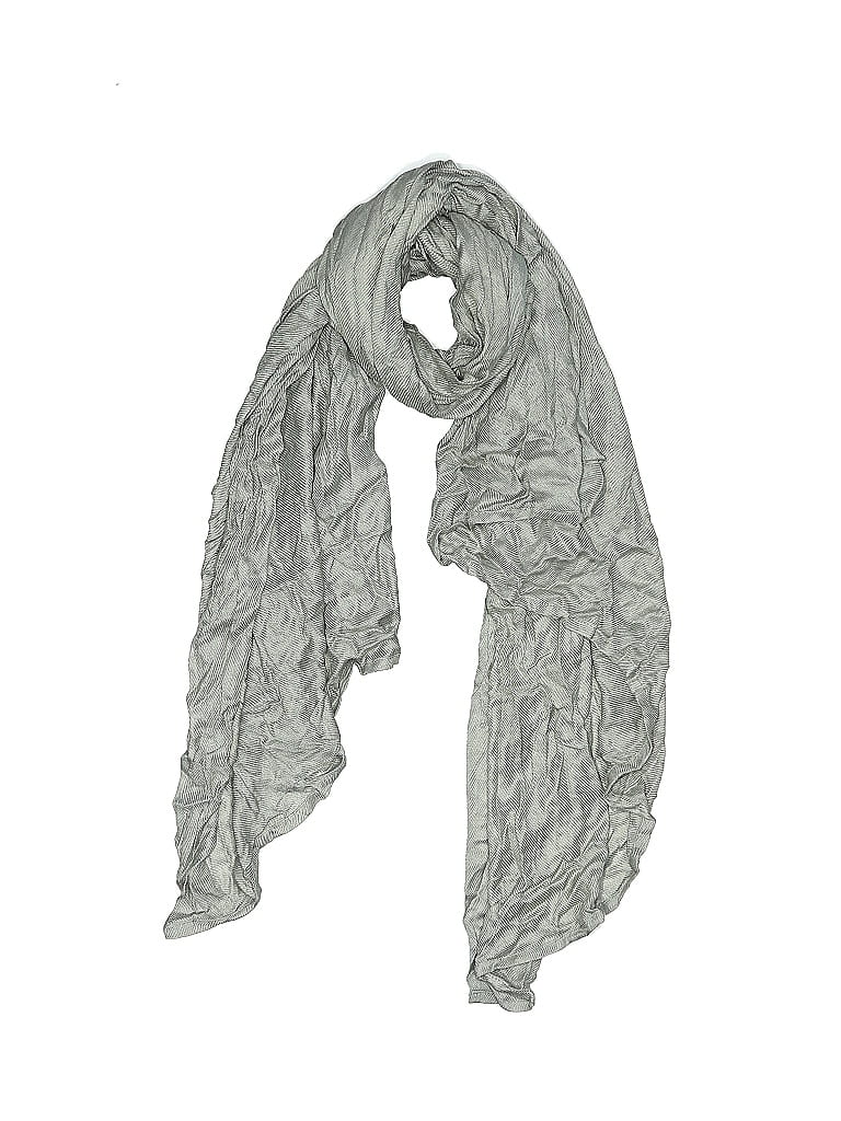 Brookstone 100% Viscose Gray Blue Scarf One size - photo 1