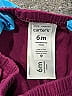 Carter's 100% Cotton Burgundy Purple Shorts 3-6 MO / 6 MO - photo 3