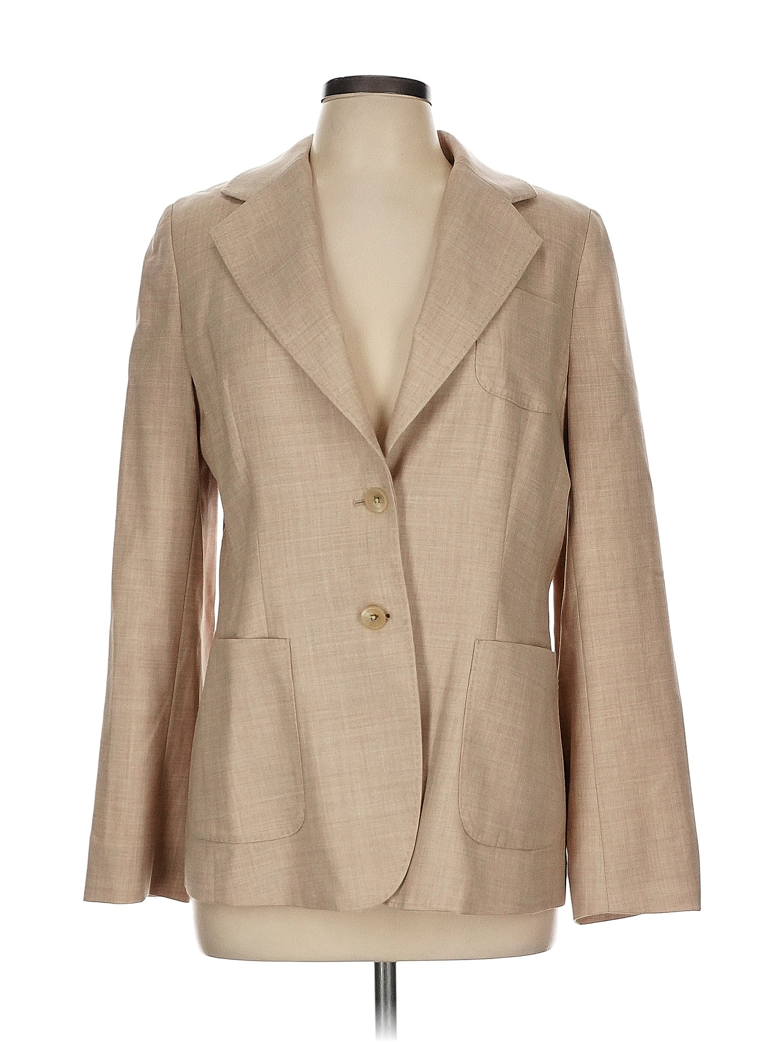 Banana Republic Tan Wool Blazer Size 12 78 off ThredUp