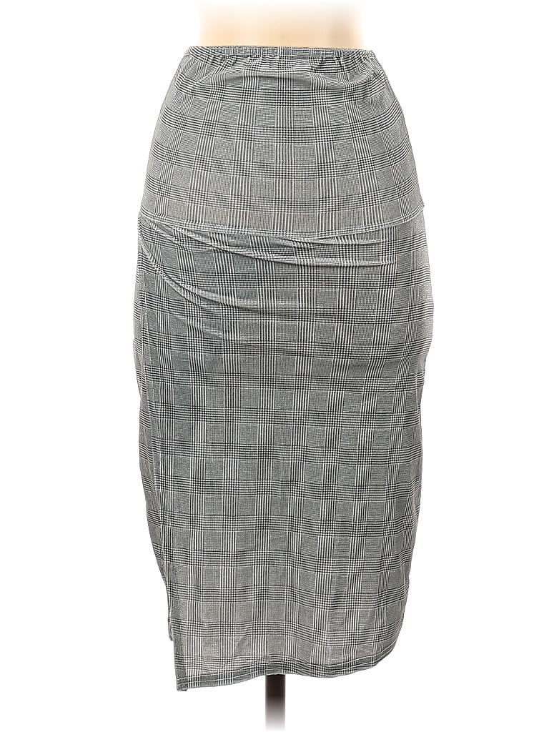 Pre-owned Nasty Gal Inc. Formal Skirt In Gray
