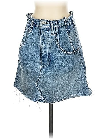 We the Free Denim Skirt (view 1)