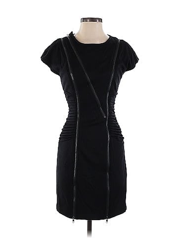 Catherine Malandrino 100 Wool Solid Black Cocktail Dress Size 2 86 off ThredUp