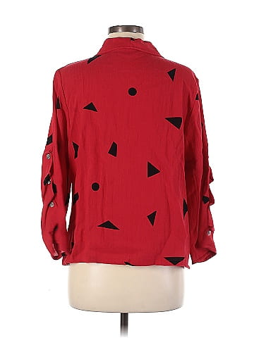 Fridaze 3/4 Sleeve Button-Down Shirt (view 2)