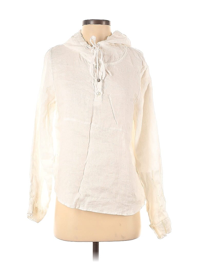 Covet Ivory Long Sleeve Blouse Size S - photo 1