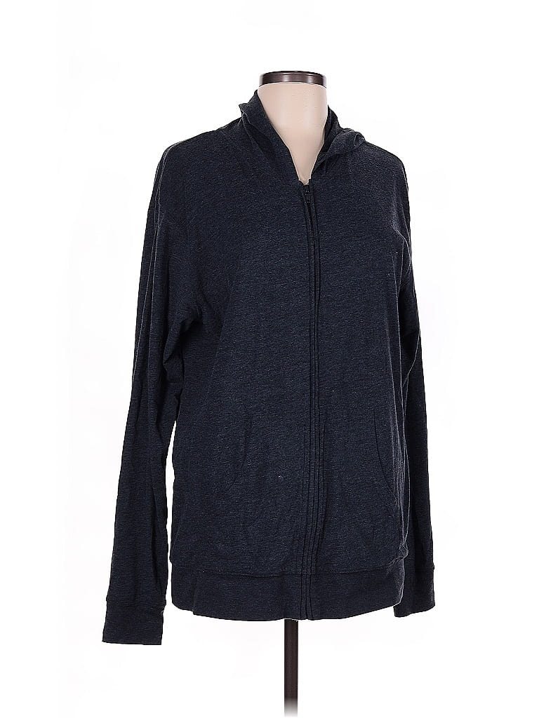 Pink & Pepper Blue Zip Up Hoodie Size L - photo 1