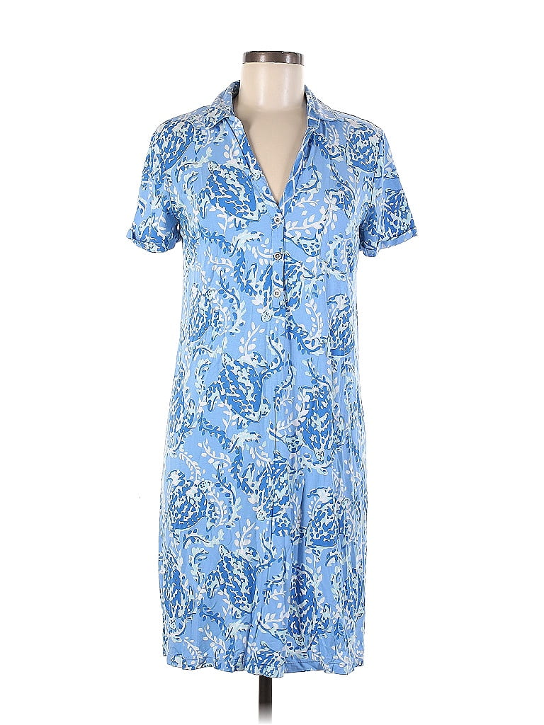 Lilly Pulitzer Blue Casual Dress Size M 60 off ThredUp
