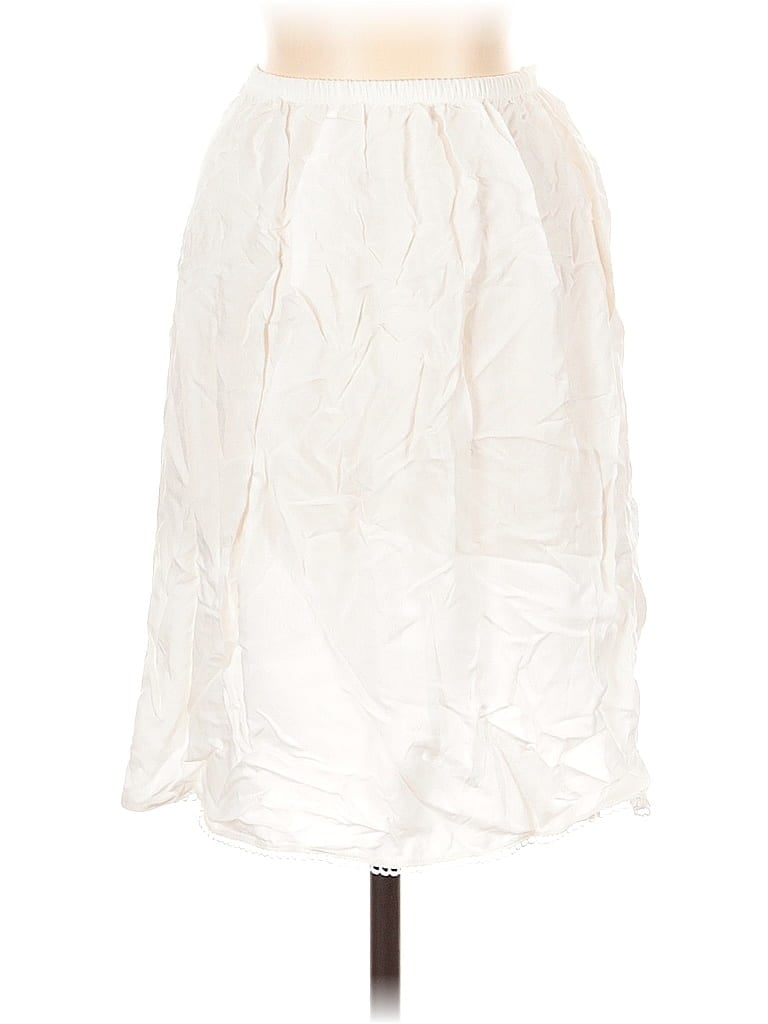 Pre-owned Unbranded Formal Skirt In White