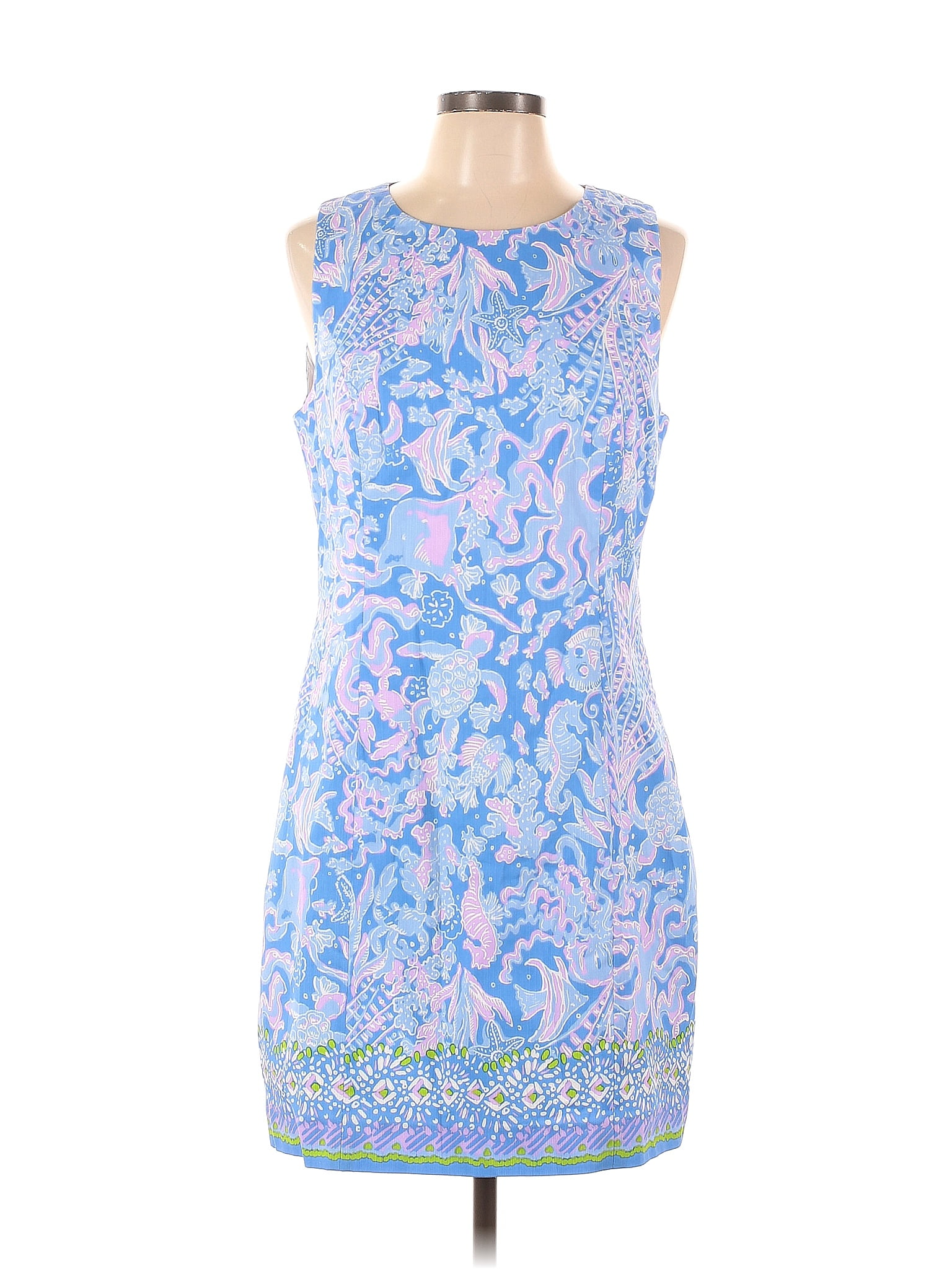 Lilly Pulitzer Paisley Blue Cocktail Dress Size 12 69 off ThredUp