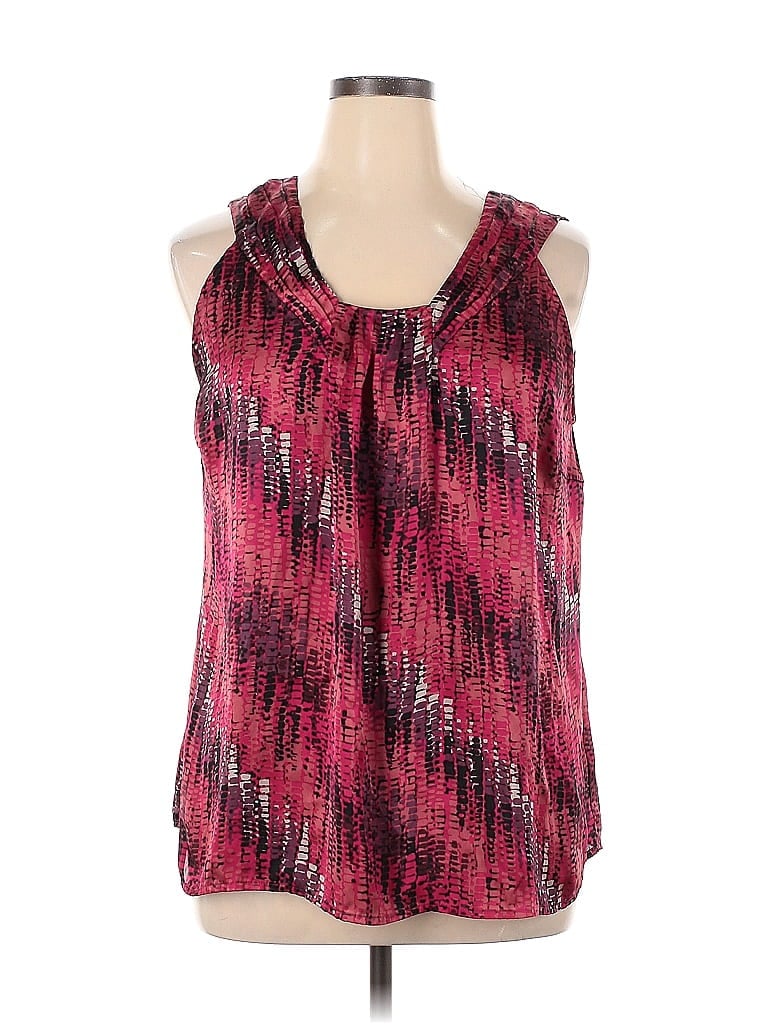 Fashion Bug Tops Blouses 2026.Fashion Bug 100% Polyester Red Sleeveless Blouse Size 0X (Plus) - 48% ...