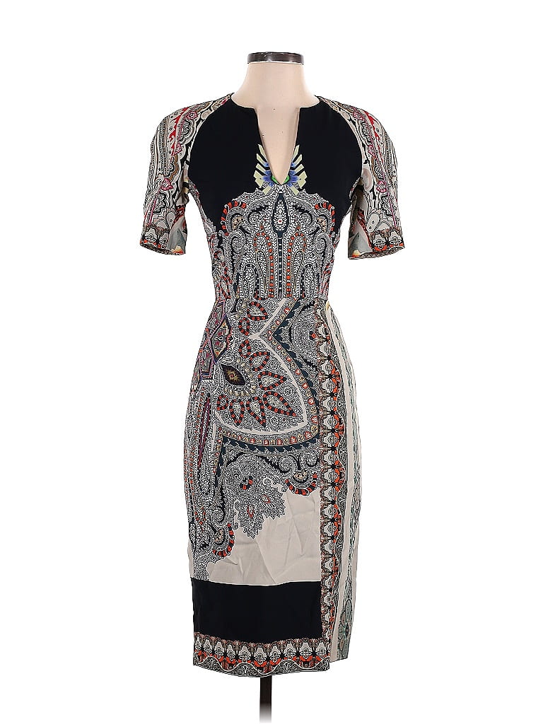 ETRO Paisley Gray Cocktail Dress Size EU (IT) 38 / US 2 - photo 1