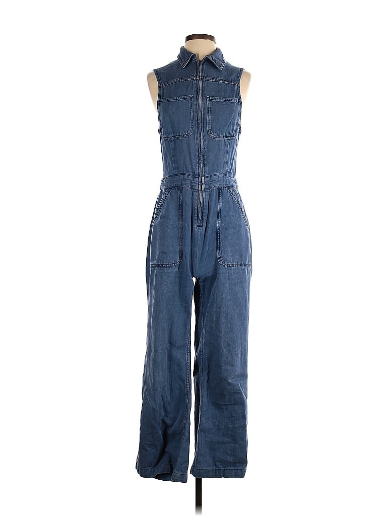 Free People Blue Jumpsuit Size 4 - photo 1