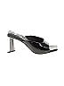 GB Silver Black Heels Size 6 1/2 - photo 1