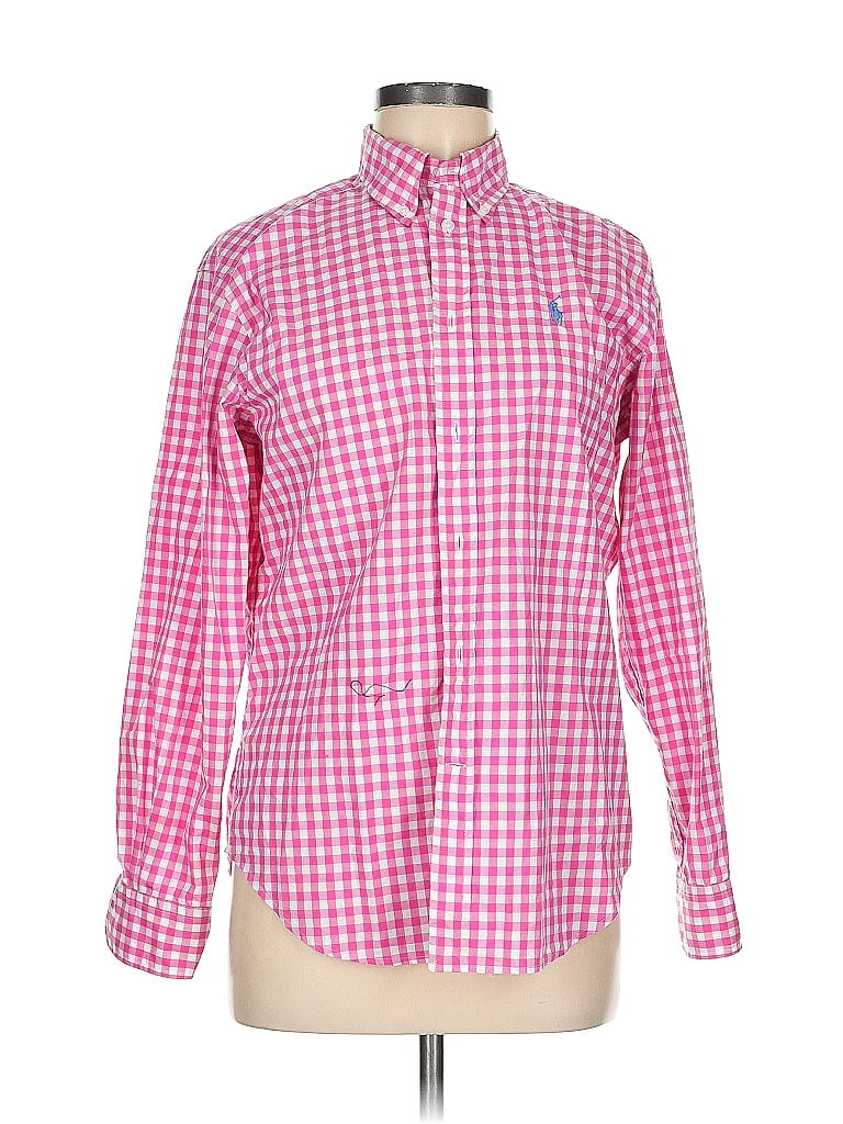 Ralph Lauren BLAKE Gingham Check Long Sleeve Button Down Check Shirt Men's L size / eaa521322
