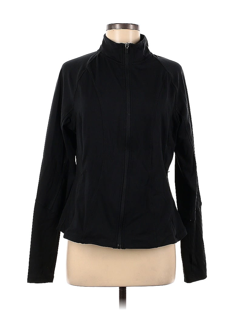Danskin Solid Black Track Jacket Size M - photo 1