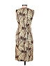 David Meister 100% Cotton Graphic Brown Cocktail Dress Size 6 - photo 2