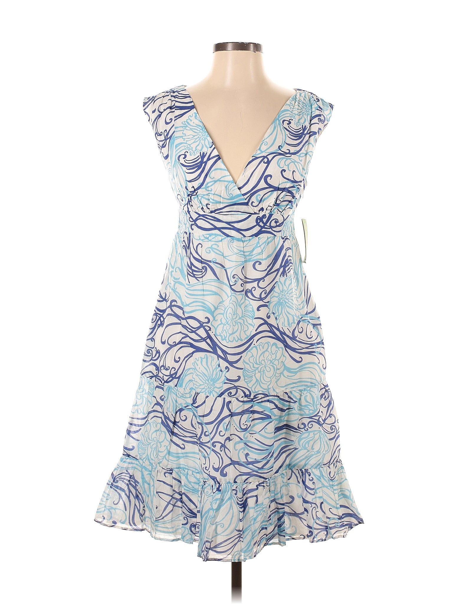 Lilly Pulitzer Paisley Blue Cocktail Dress Size 0 69 off ThredUp