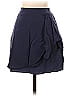 BCBGMAXAZRIA Solid Blue Silk Skirt Size 2 - photo 1
