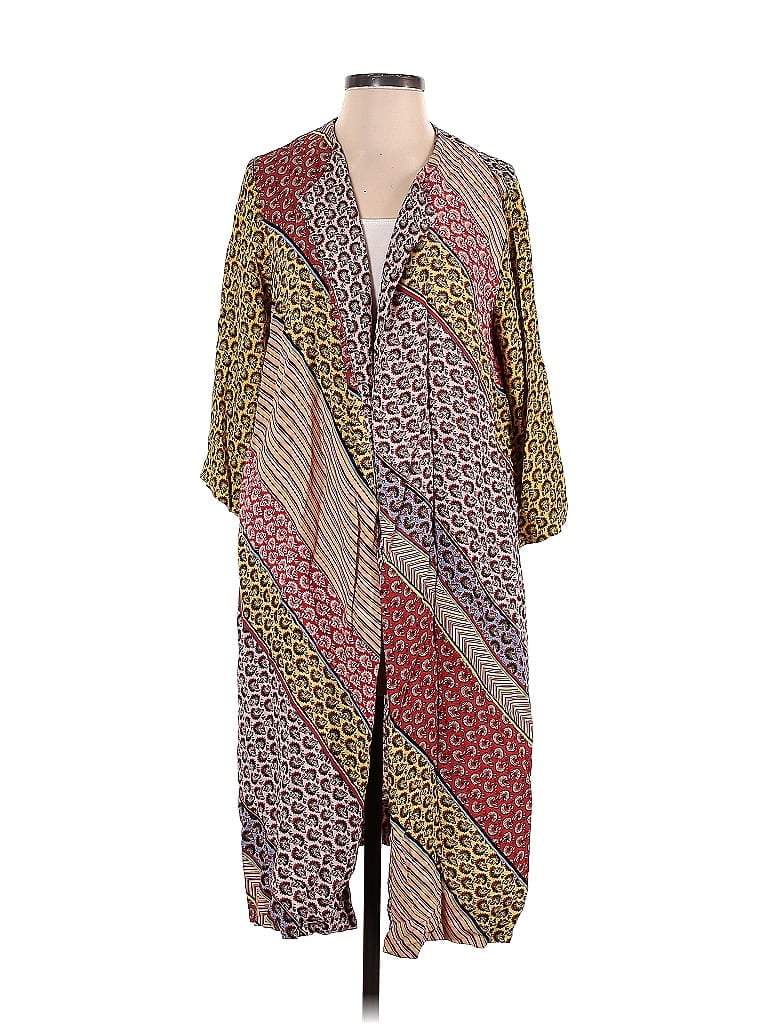 Pre-owned Cabi Cardigan Sweater In Burgundy