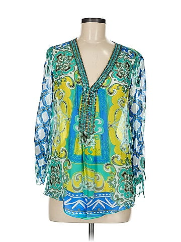 Hale Bob 3/4 Sleeve Silk Top (view 1)
