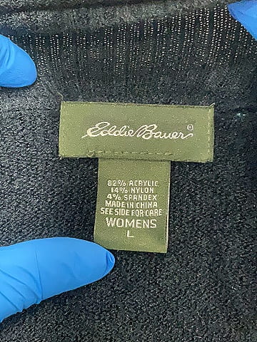 Eddie Bauer Black Cardigan Size L