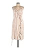 Everly Stripes Tan Casual Dress Size L - photo 1