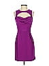 Cushnie Et Ochs 100% Silk Solid Purple Cocktail Dress Size 4 - photo 1