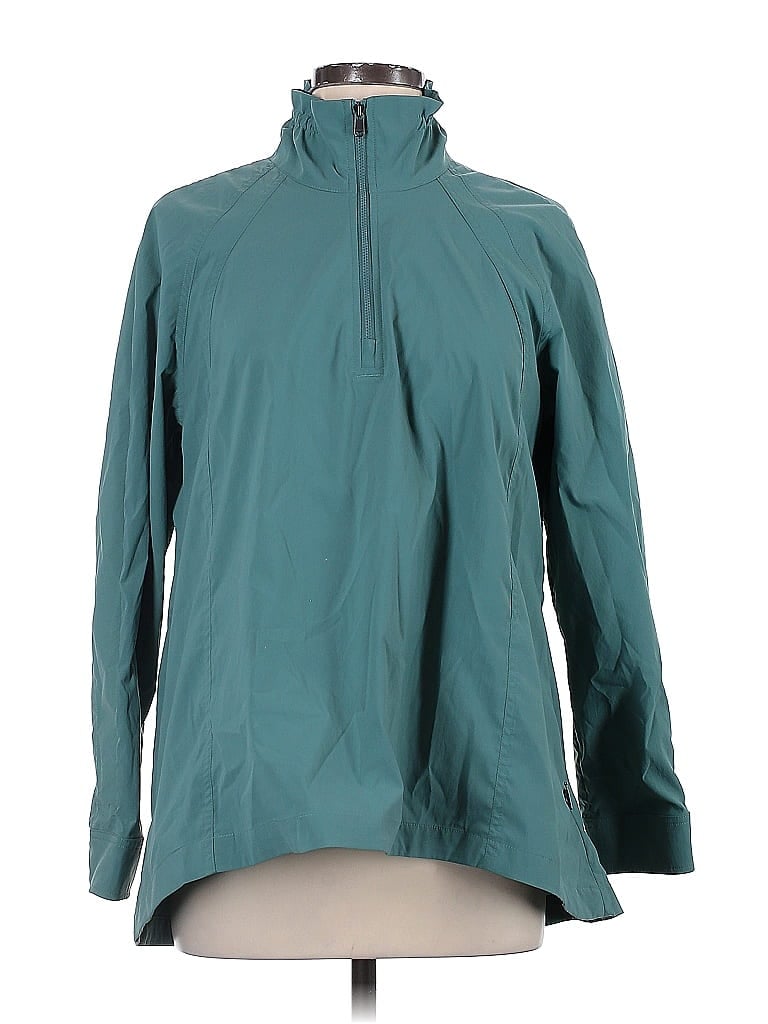 Pre-owned Athleta Raincoat In Blue