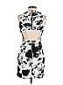 an original MILLY of New York Graphic Black Cocktail Dress Size 6 - photo 2