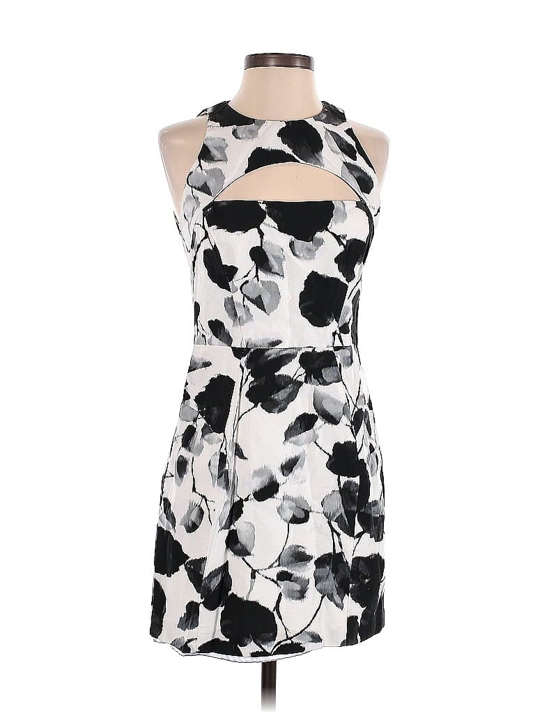 an original MILLY of New York Graphic Black Cocktail Dress Size 6 - photo 1