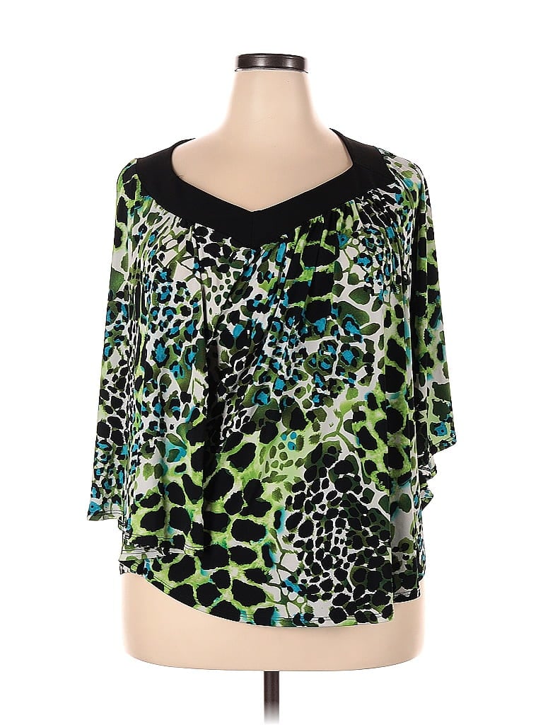 Elementz Green 3/4 Sleeve T-Shirt Size 2X - photo 1