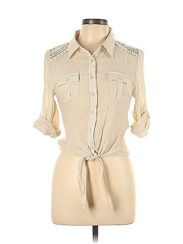 Edge Long Sleeve Blouse (view 1)