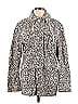ATM Animal Print Ivory Coat Size S - photo 1